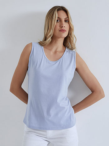 Μπλούζες/Αμάνικες Αμάνικη μπλούζα με βαμβάκι SM9844.4165+2