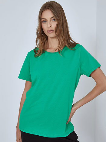 Μπλούζες/T-shirts T-shirt με βαμβάκι SM9844.4329+9
