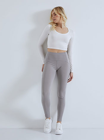 High waist leggings in grey