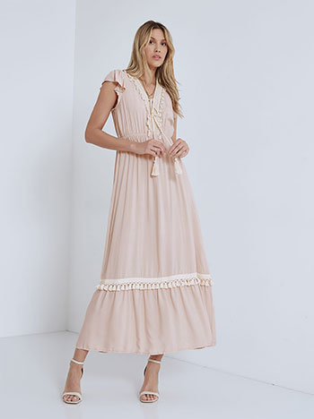 Celestino Maxi φόρεμα με φουντάκια SM9856.8277+3