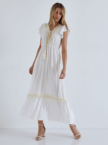 Celestino Maxi φόρεμα με φουντάκια SM9856.8277+2