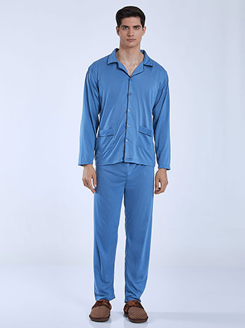 Men s pyjama set in blue
