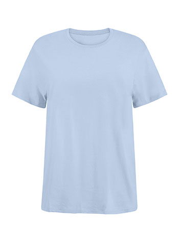 Unisex cotton T-shirt in sky blue