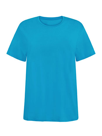 Unisex cotton T-shirt in turquoise
