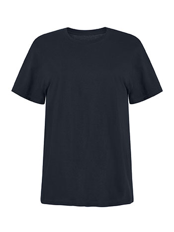 Unisex cotton T-shirt in dark blue