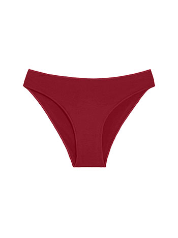 Brief with cotton in wine red