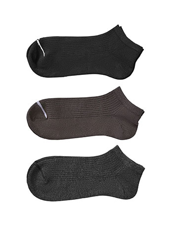 3 pack mens socks with front stripe in set 1