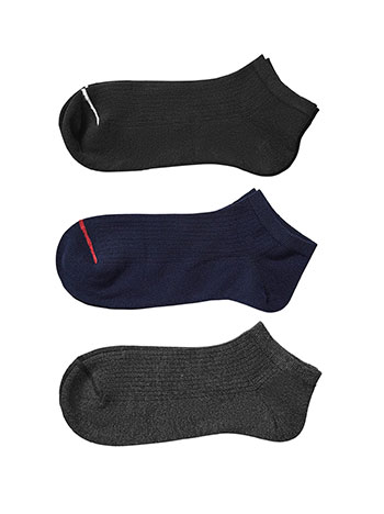 3 pack mens socks with front stripe in set 2