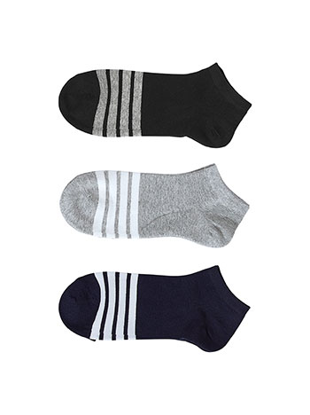 3 pack mens socks with stripes in set 1