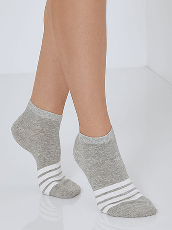 Celestino Σετ με 3 ζευγάρια ανδρικές κάλτσες με ρίγες SM9999.0020+3