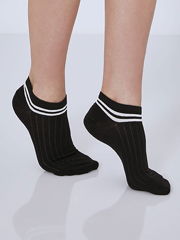 Celestino Σετ με 3 ζευγάρια κάλτσες με διπλή ρίγα SM9999.0047+4