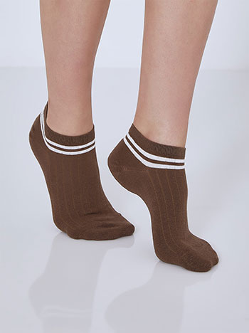 Σετ με 3 ζευγάρια κάλτσες με διπλή ρίγα SM9999.0047+7 Celestino