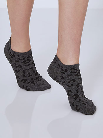 Celestino Σετ 3 ζευγάρια κάλτσες σε animal print SM9999.0058+3