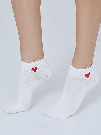 Celestino Σετ με 3 ζευγάρια κάλτσες με καρδιά SM9999.0061+2