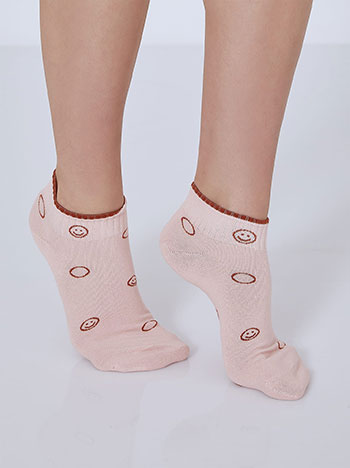 Celestino Σετ με 3 ζευγάρια κοντές κάλτσες με σχέδια SM9999.0069+4