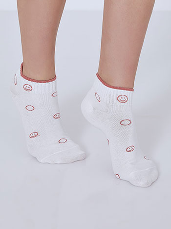 Σετ με 3 ζευγάρια κοντές κάλτσες με σχέδια SM9999.0069+6 Celestino