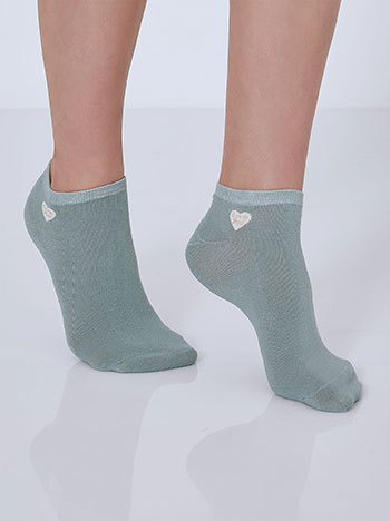 Celestino Σετ με 3 ζευγάρια κάλτσες με καρδιά SM9999.0090+3