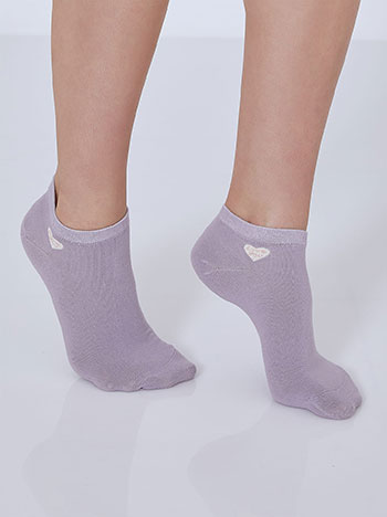 Celestino Σετ με 3 ζευγάρια κάλτσες με καρδιά SM9999.0090+2