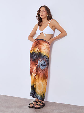Παρεό tie dye σε μαύρο