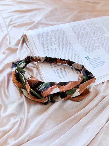 Headband printed in terracota