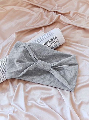 Headband monochrome in light grey