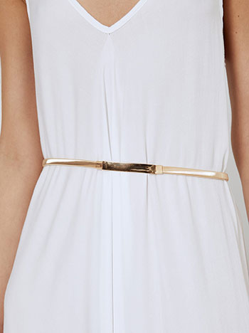 Belt slim metallic in gold - Pose0