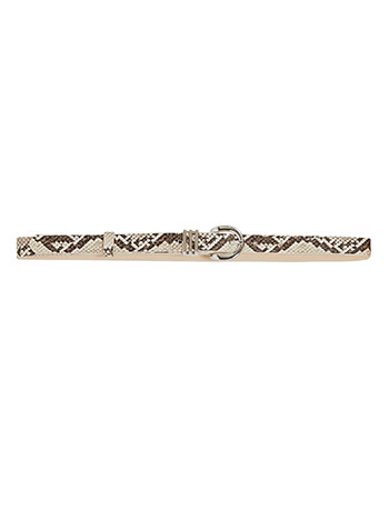 Belt in snake print in beige - Pose1