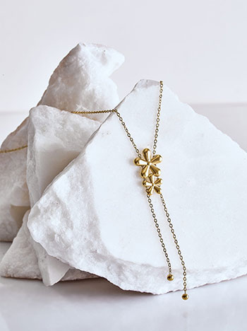 Choker necklace with pearls in black | Celestino