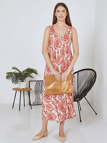 Bag metallic in bronze - Pose4