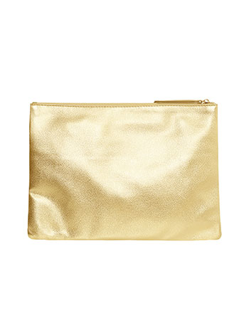 Bag metallic in gold - Pose1