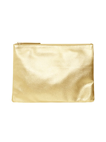 Bag metallic in gold - Pose2