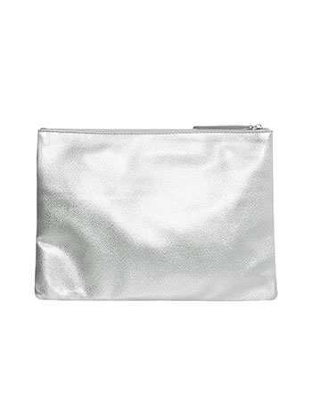 Bag metallic in silver - Pose1