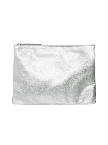 Bag metallic in silver - Pose2