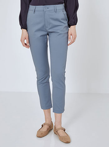 Office trousers chino in rough blue