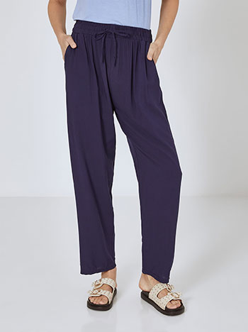 Trousers cotton in dark blue