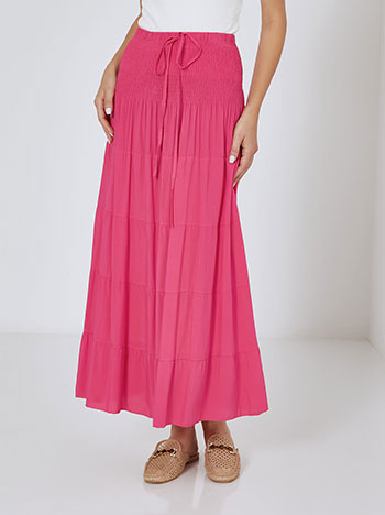 Dress skirt with cotton in fuchsia