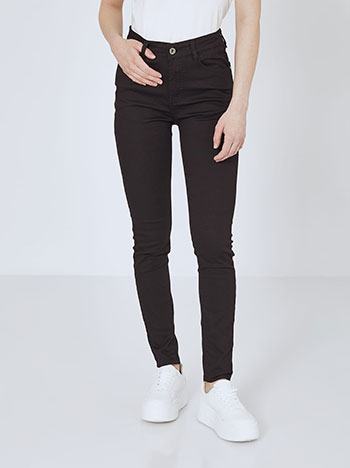 Trousers skinny monochrome in black