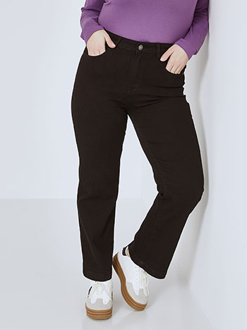 Jeans straight line in black