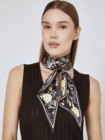Neckerchief printed in black