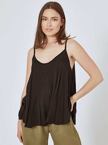 Top viscose in black