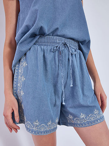 Shorts cotton jeans like in blue