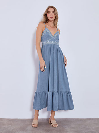 Dress maxi jeans like in blue