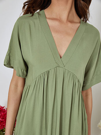 Dress cotton mini in khaki - Pose1