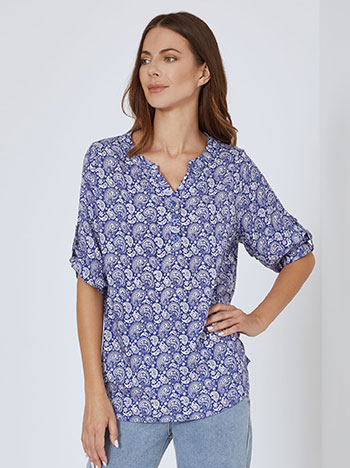 Top paisley in blue