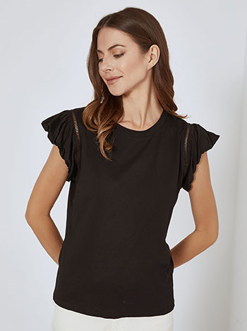 Top cotton in black