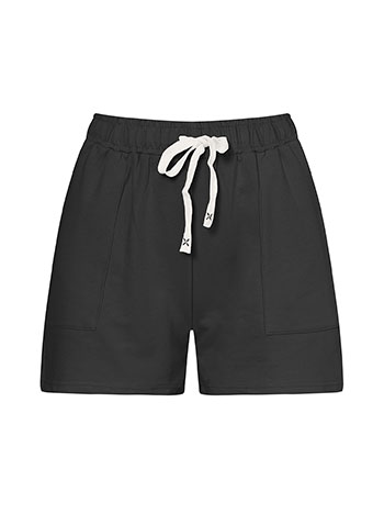 Shorts cotton in black - Pose1