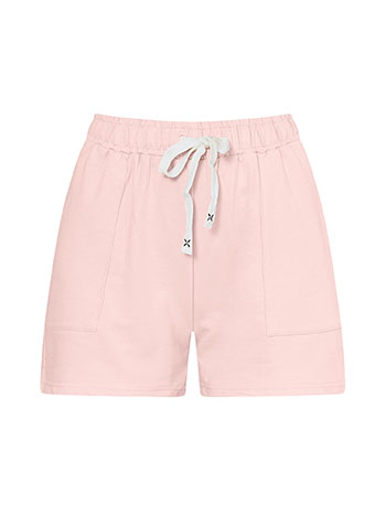 Shorts cotton in pink - Pose1