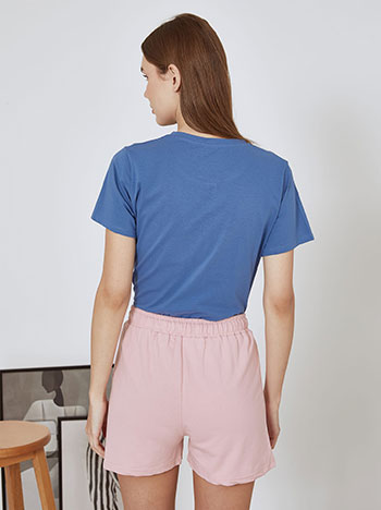 Shorts cotton in pink - Pose3