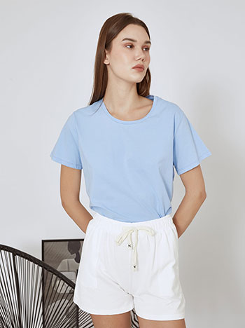 Shorts cotton in white - Pose0
