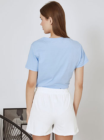 Shorts cotton in white - Pose3